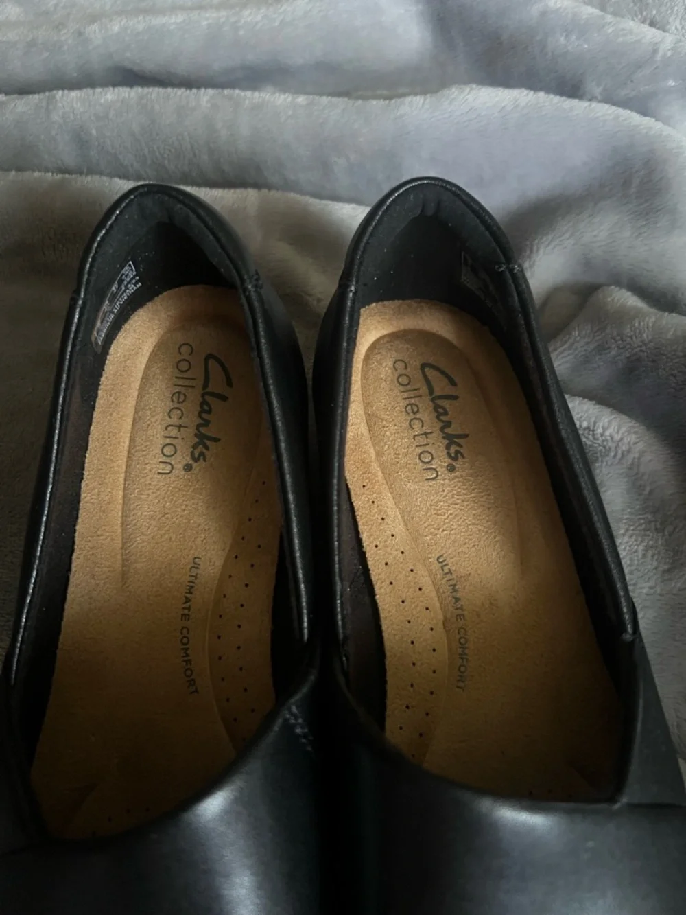 Clarks | Shoes | Clarks Collection Ultimate Comfort Black Leather ...